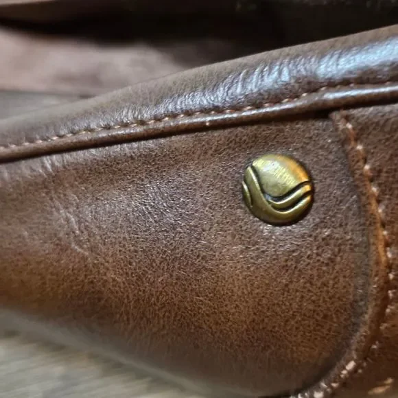 Women's Life Stride Faux Leather Brown Wedge Pump Slip On Shoe Size 11 Wide - Picture 5 of 13